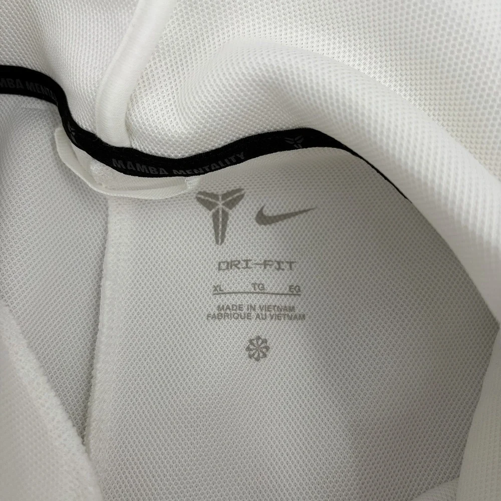Nike Kobe Bryant Dri-Fit Fleece Pullover Hoodie White IQ0949-100 Men's Size XL